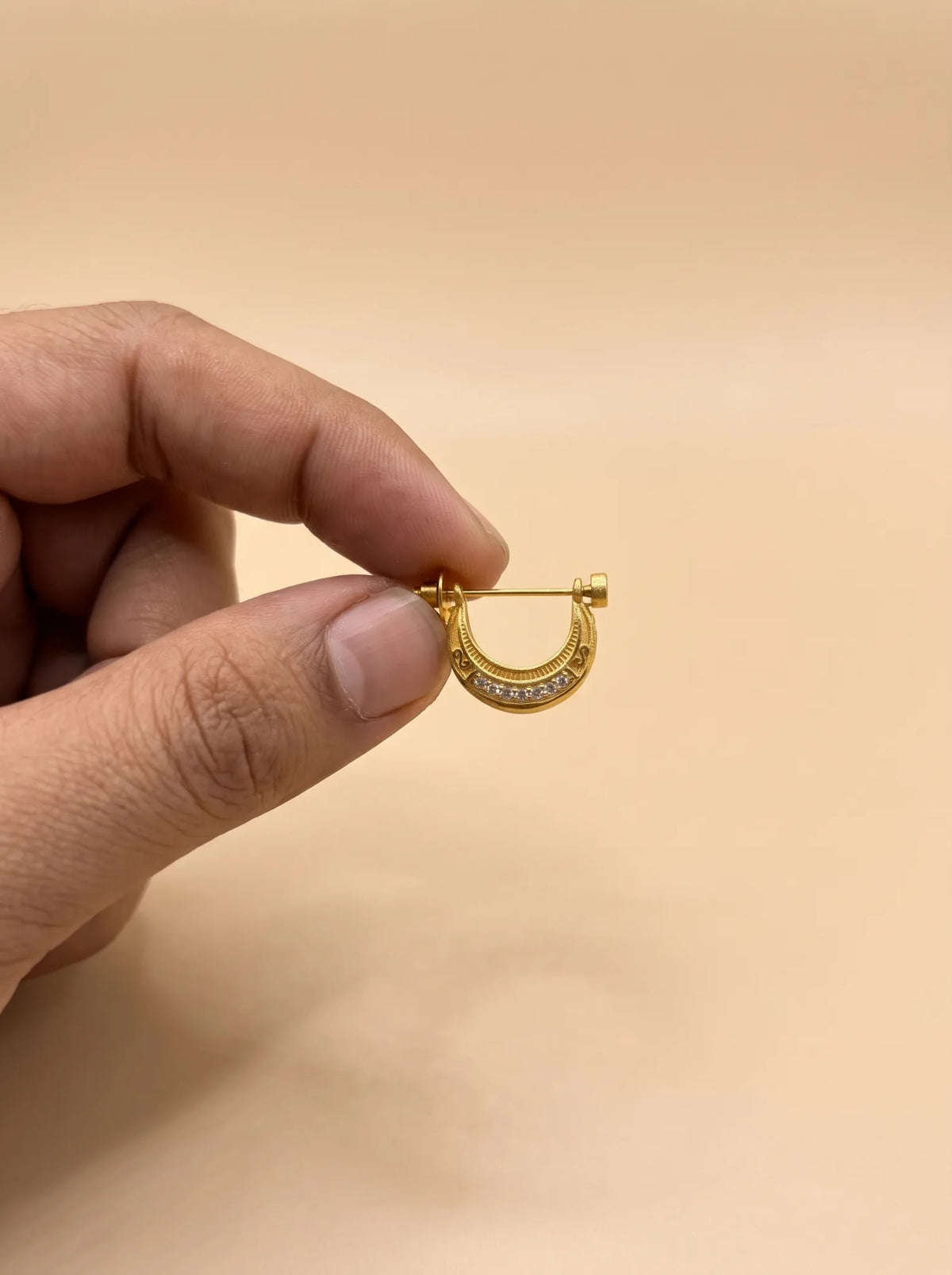 Ryder 18K Gold Plated Men's Earing