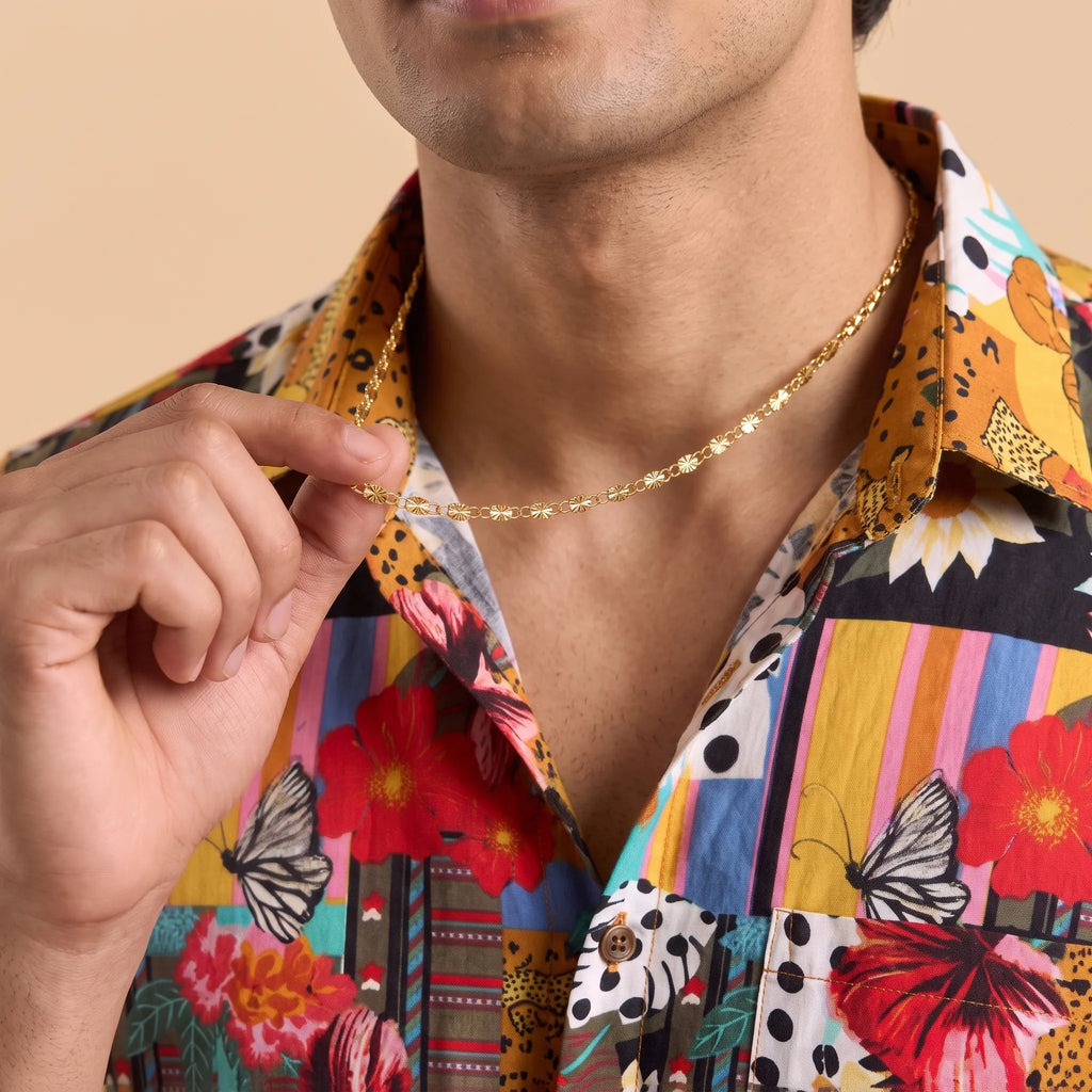 Elysium 18K Gold Plated Men's Chain