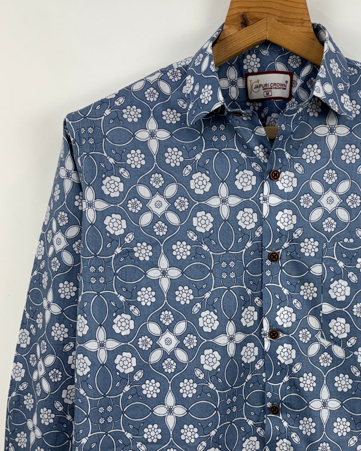 Floral Fusion – Full Sleeve Printed Cotton Shirt
