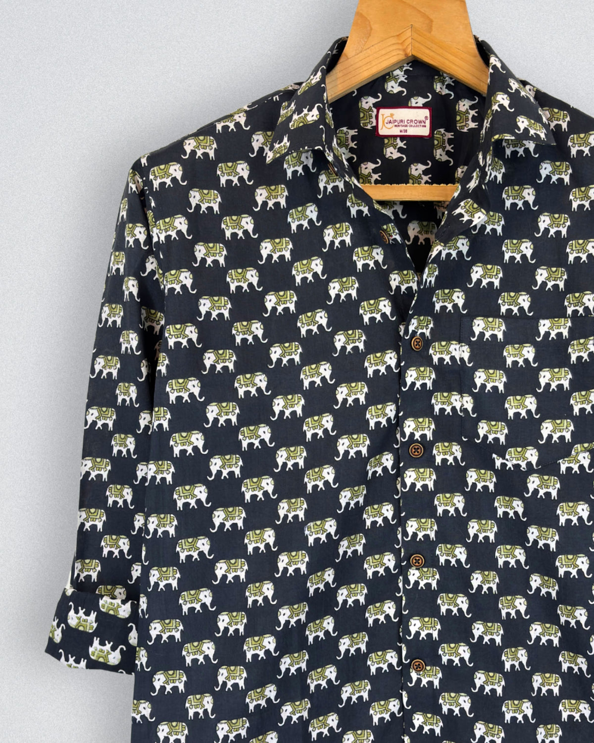 Wild Safari – Printed Cotton Full Sleeve in Black & White