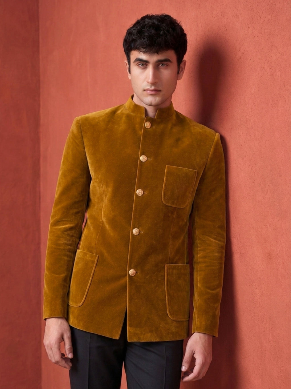 The Ultimate Royal Velvet Jodhpuri – Camel | Jaipuri Crown