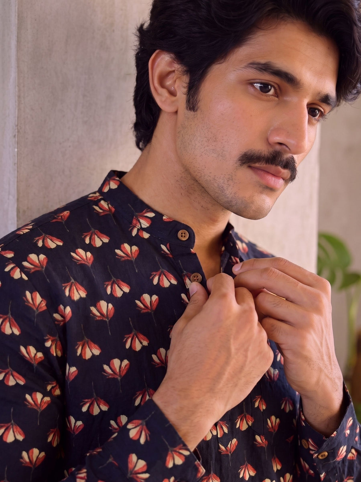 Butterfly Bliss – Printed Cotton Short Kurta