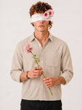 Sandstone Brown Check Crop Shirt