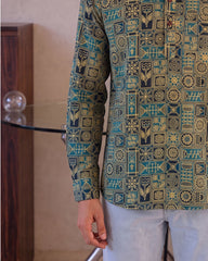Heritage Vibes – Printed Cotton Short Kurta