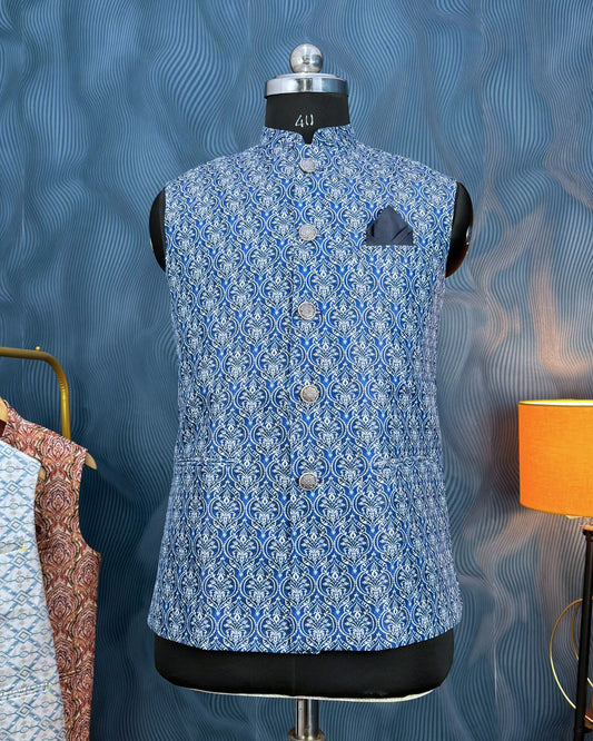 Imperial Indigo Nehru Jacket