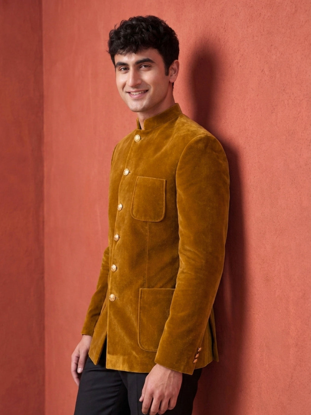 The Ultimate Royal Velvet Jodhpuri – Camel | Jaipuri Crown
