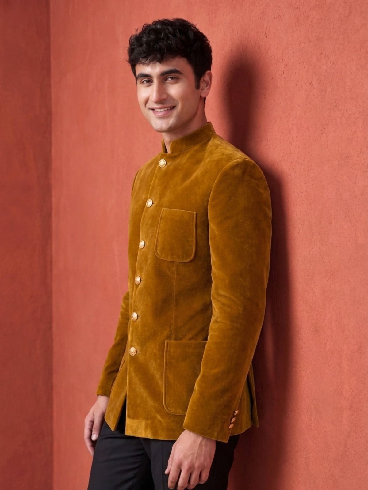 The Ultimate Royal Velvet Jodhpuri – Camel | Jaipuri Crown