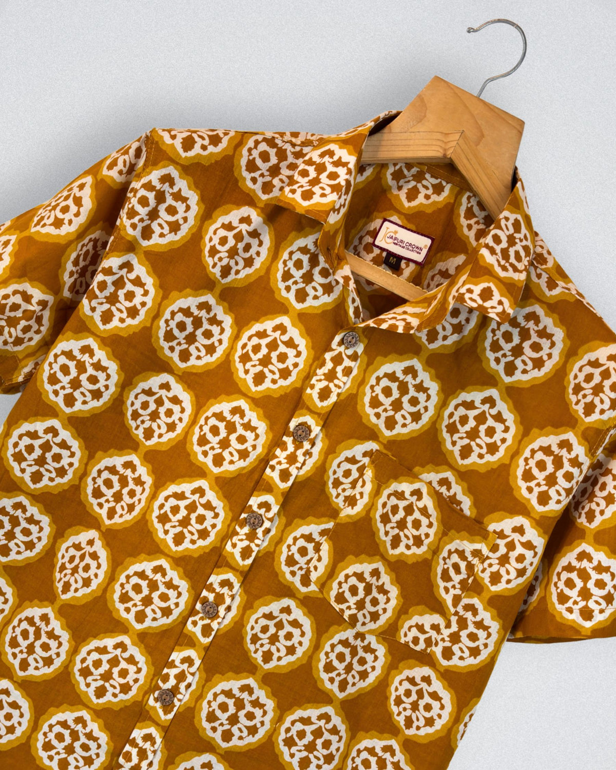 Floral Fusion – Printed Cotton Half Sleeve