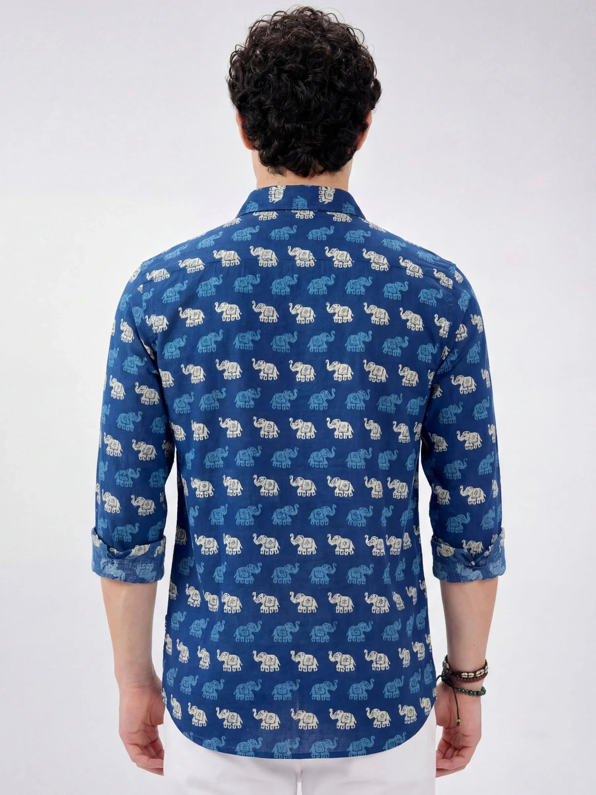 Navy Charm – Handcrafted Full Sleeve Cotton Shirt