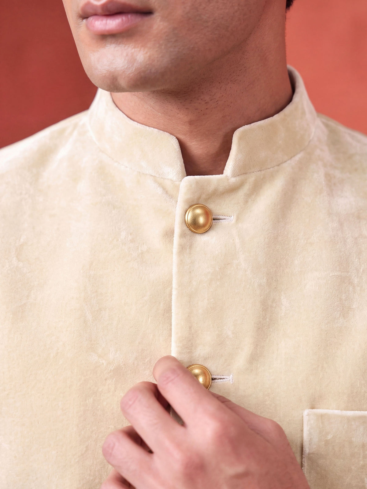 The Ultimate Royal Velvet Jodhpuri – Ivory