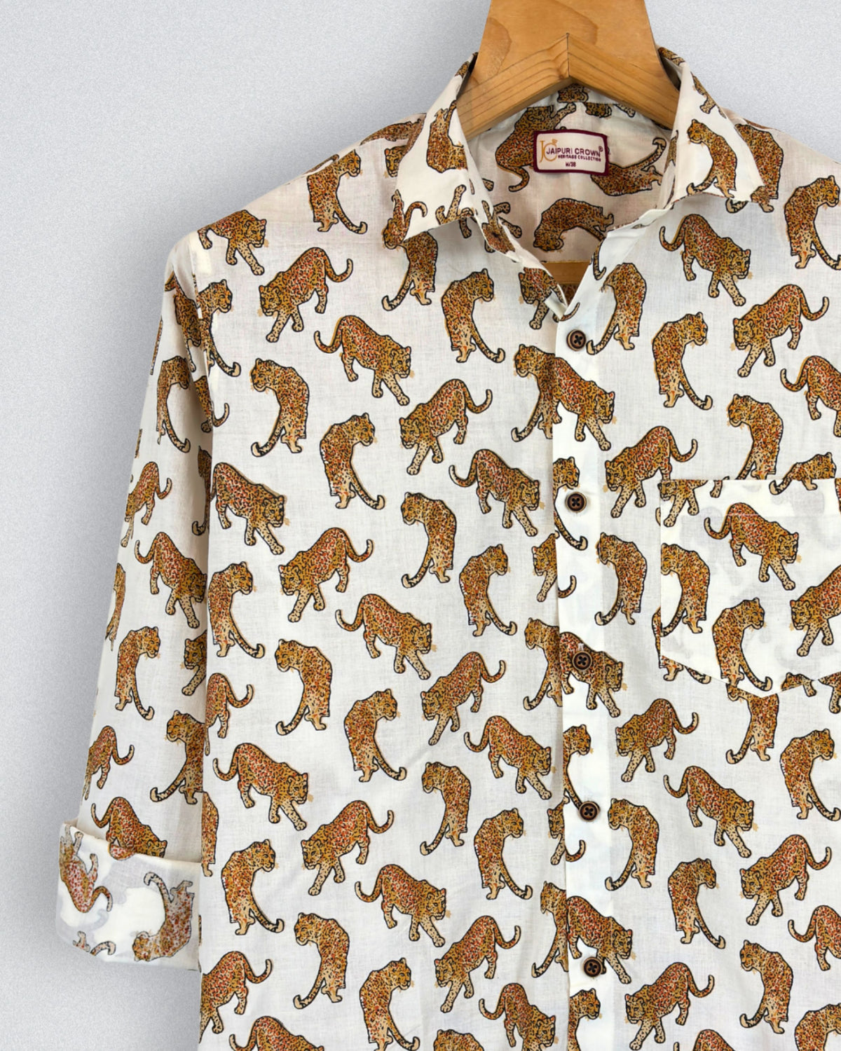 Fierce Leopard – Printed Cotton Full Sleeve