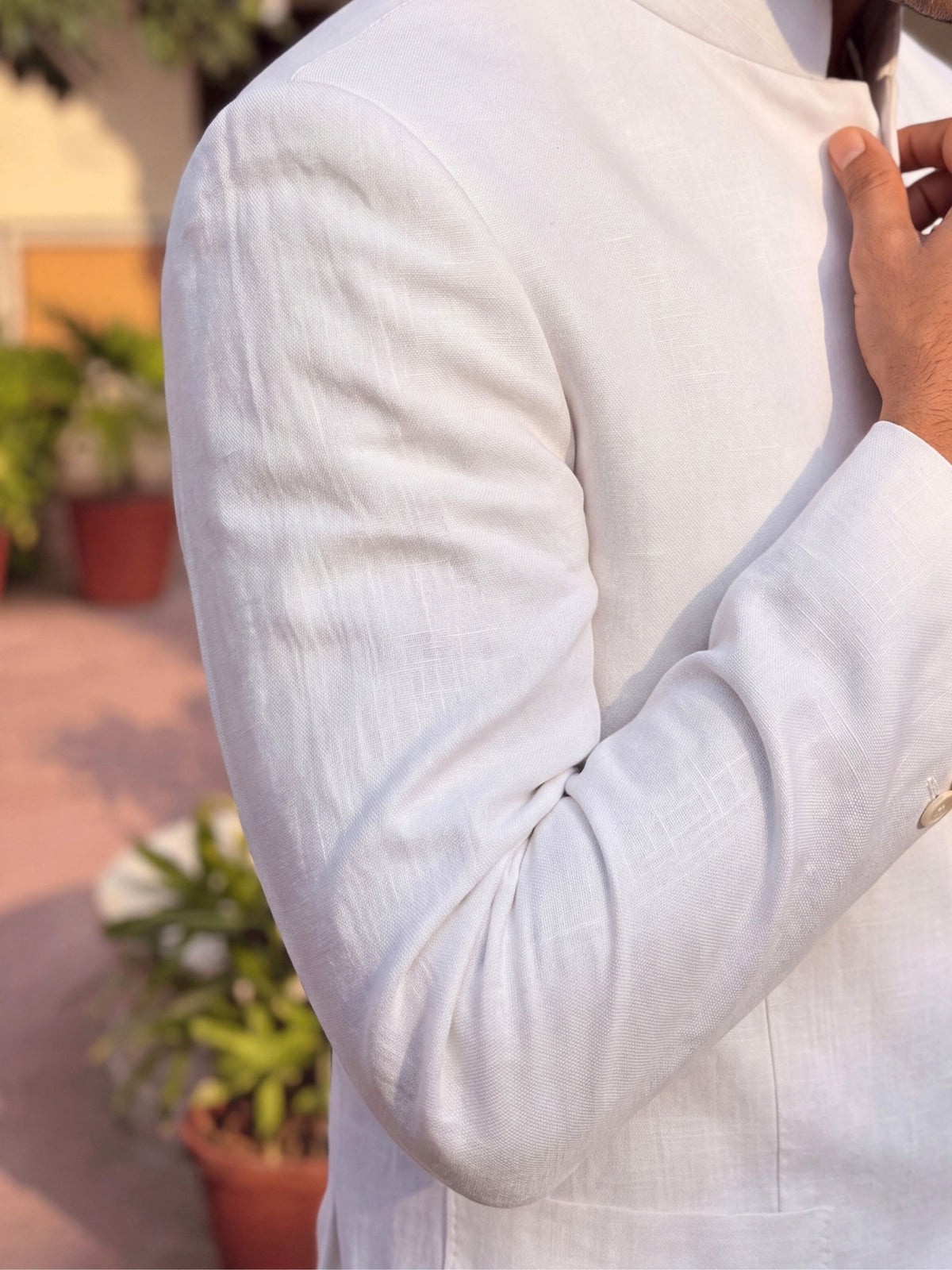 Linen Jodhpuri Bandhgala