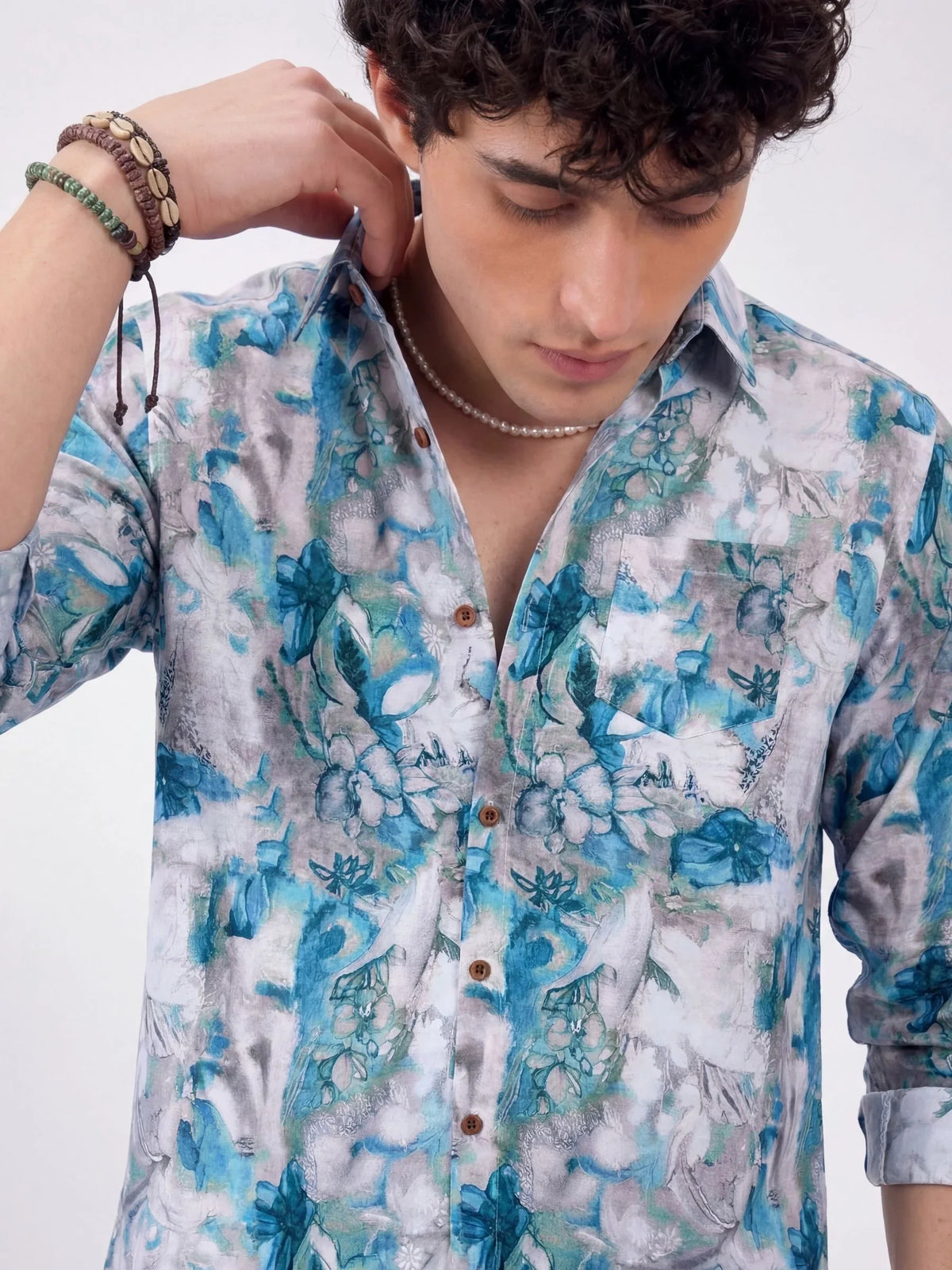 Misty Garden – Full Sleeve Printed Shirt