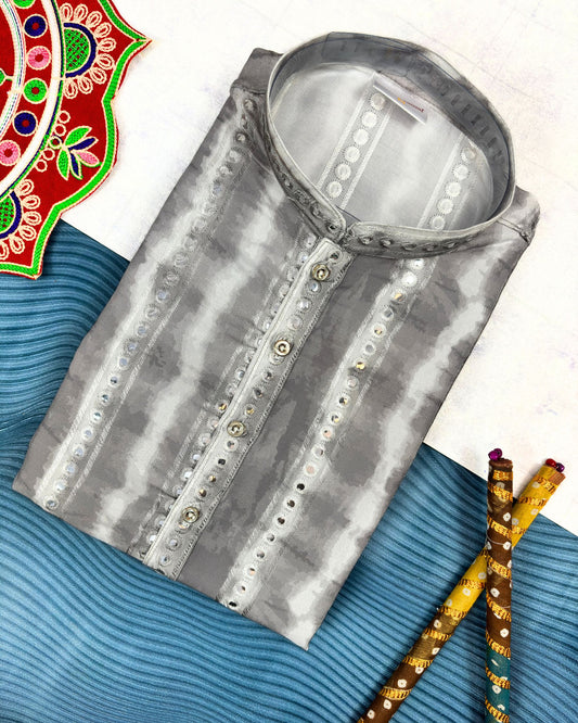 Raas Mirror Work Kurta