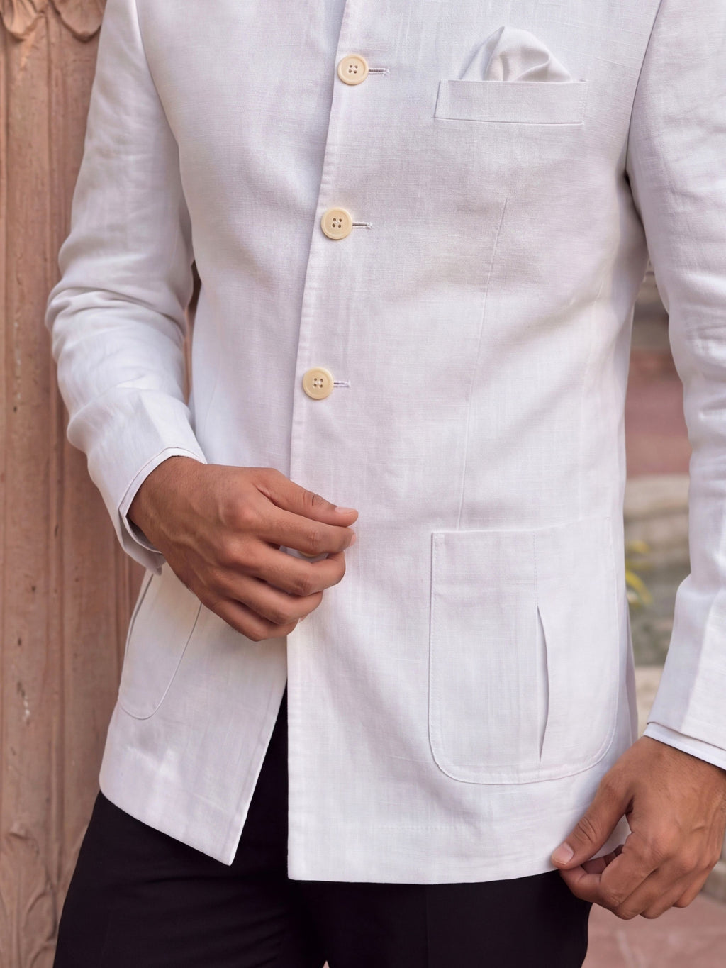 Linen Jodhpuri Bandhgala