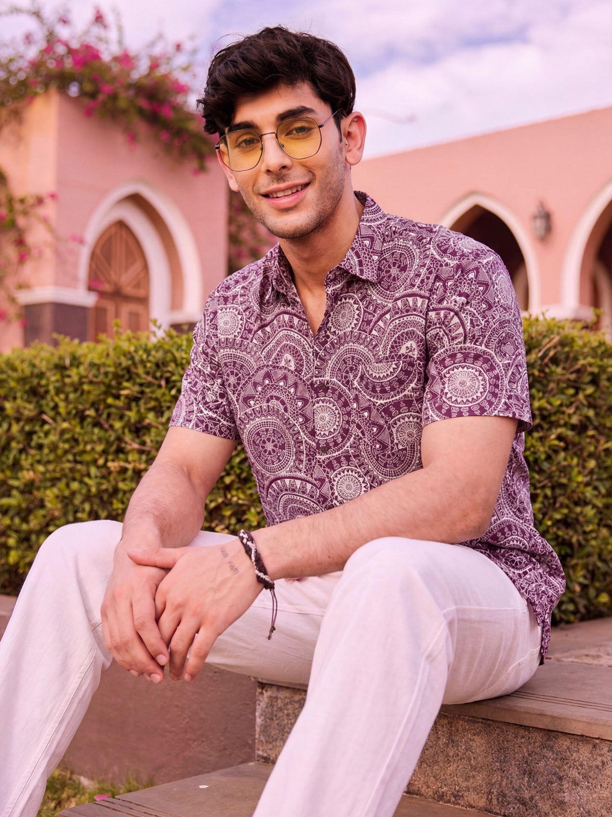 Bohemian Bliss – Printed Cotton Half Sleeve