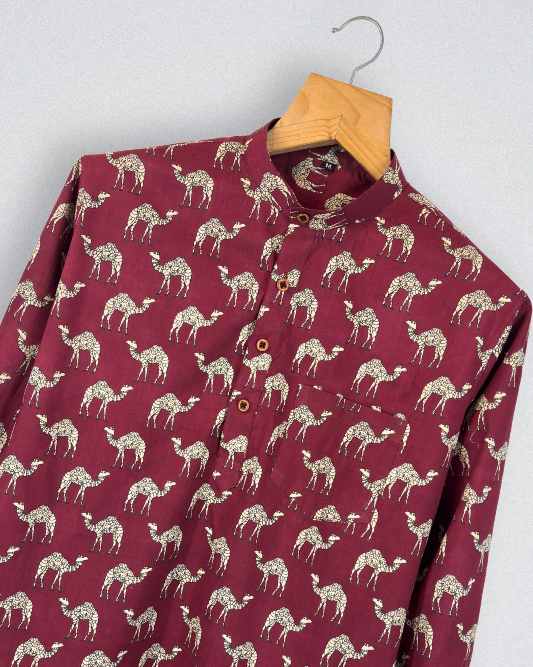 Camel Dance – Printed Cotton Short Kurta