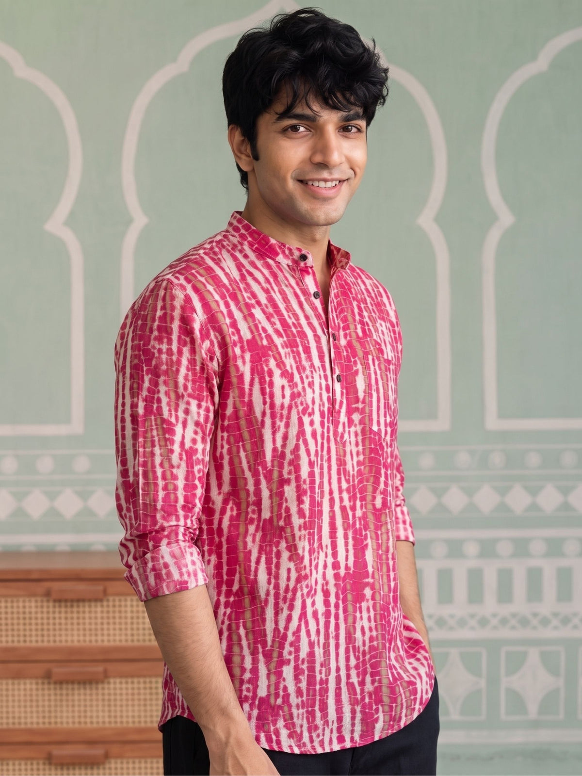 Rajasthan Rhythms – Printed Cotton Short Kurta