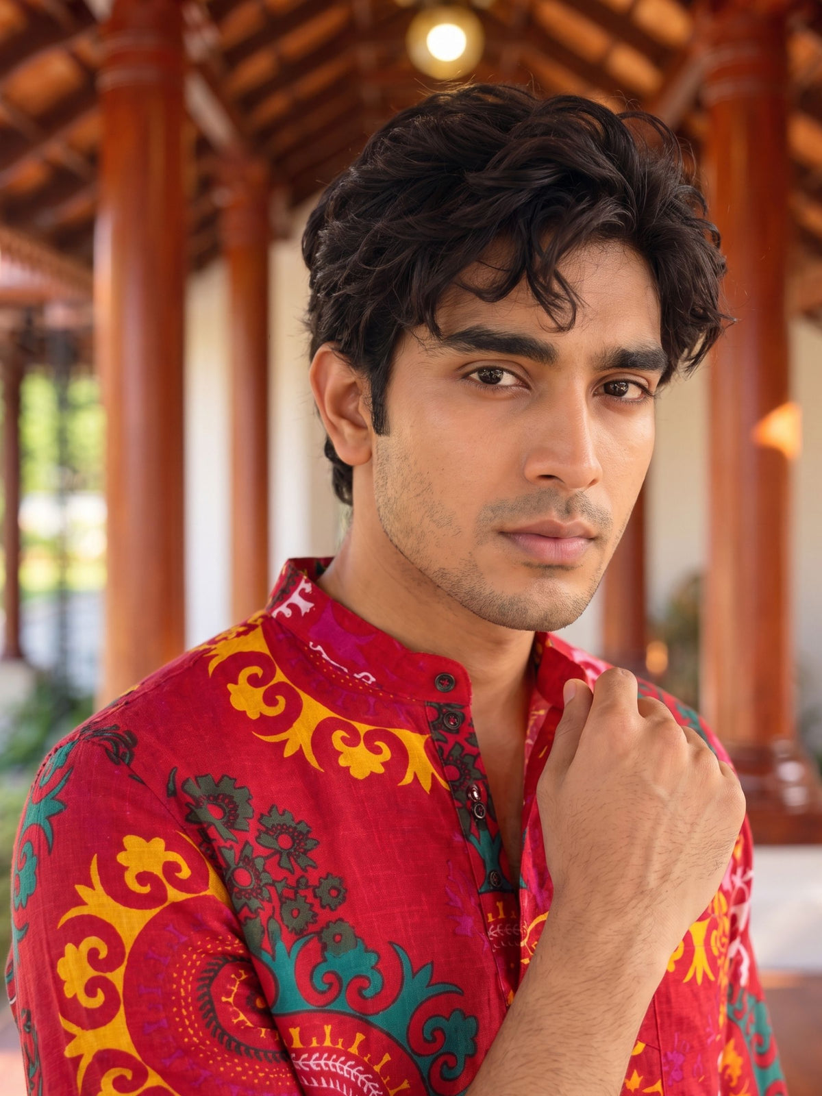 Rajasthan Vibes – Printed Cotton Short Kurta