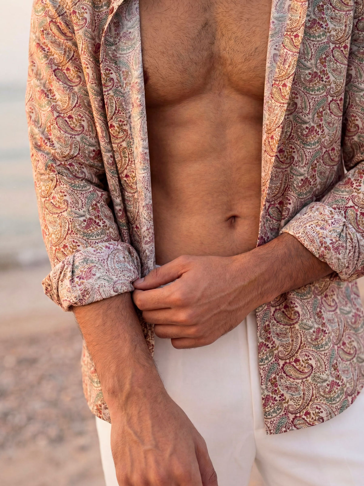 Royal Elegance – Printed Cotton Full Sleeve Shirt