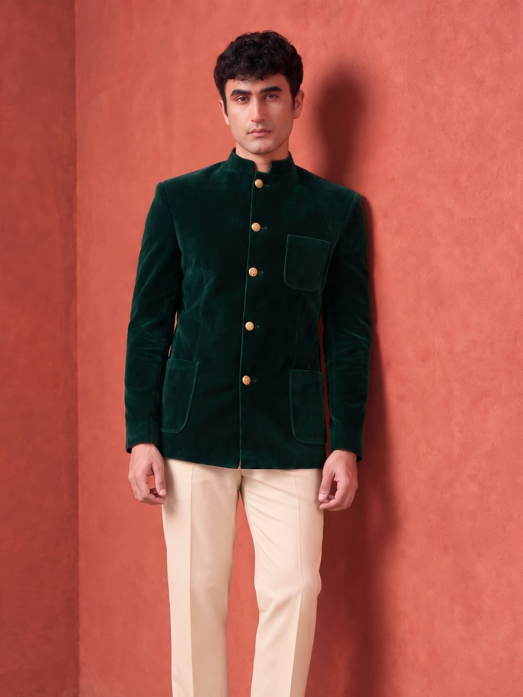 The Ultimate Royal Velvet Jodhpuri – Forest Green