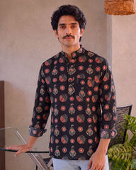 Rajasthani Charm – Printed Cotton Short Kurta