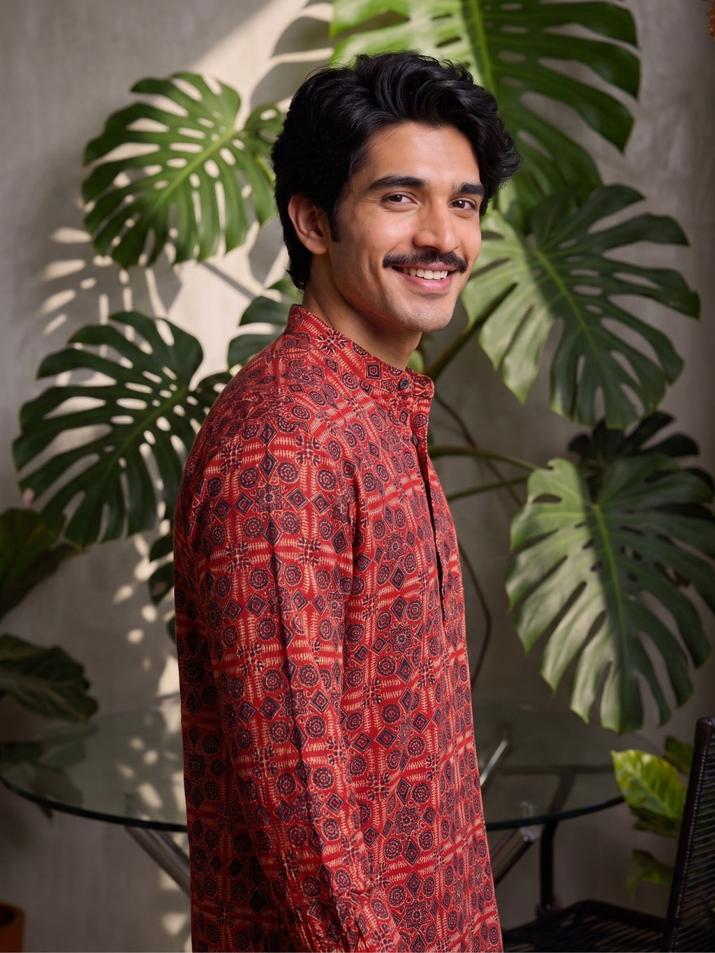 Sanganeri Charm – Men's Cotton Short Kurta