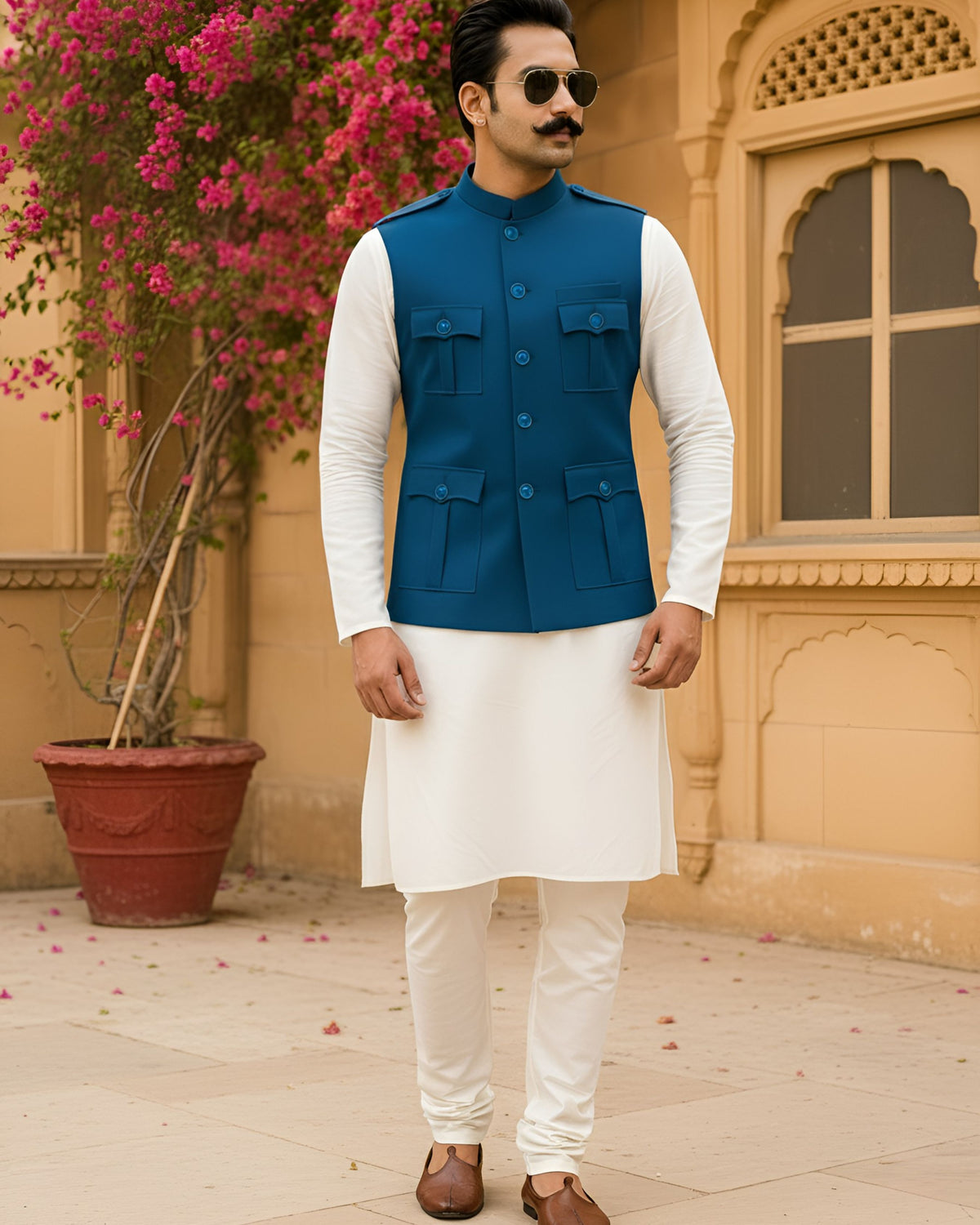 Semi-Hunting Jackets - Phirozi Blue