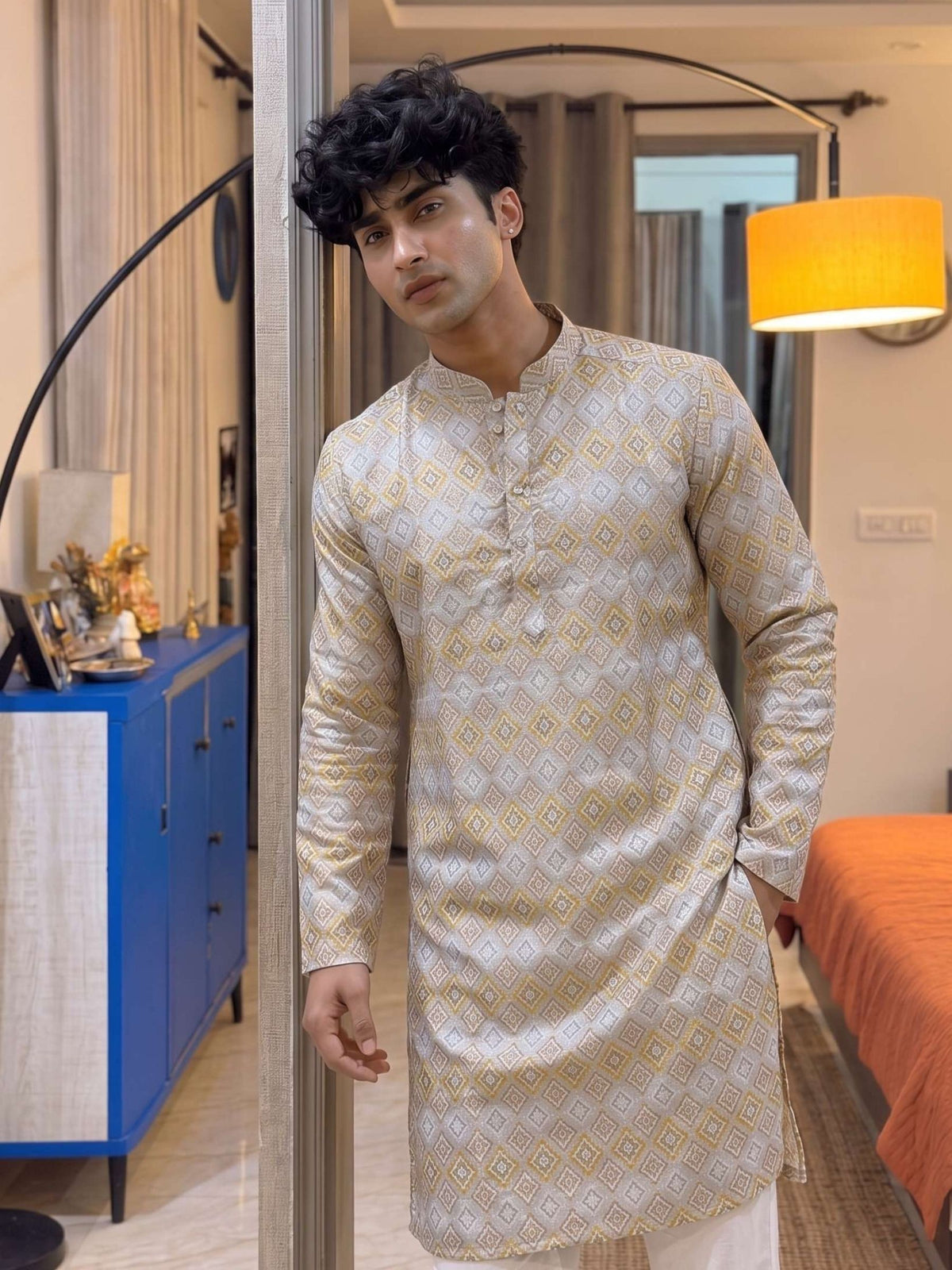 Modern Printed Long Kurta for Effortless Style