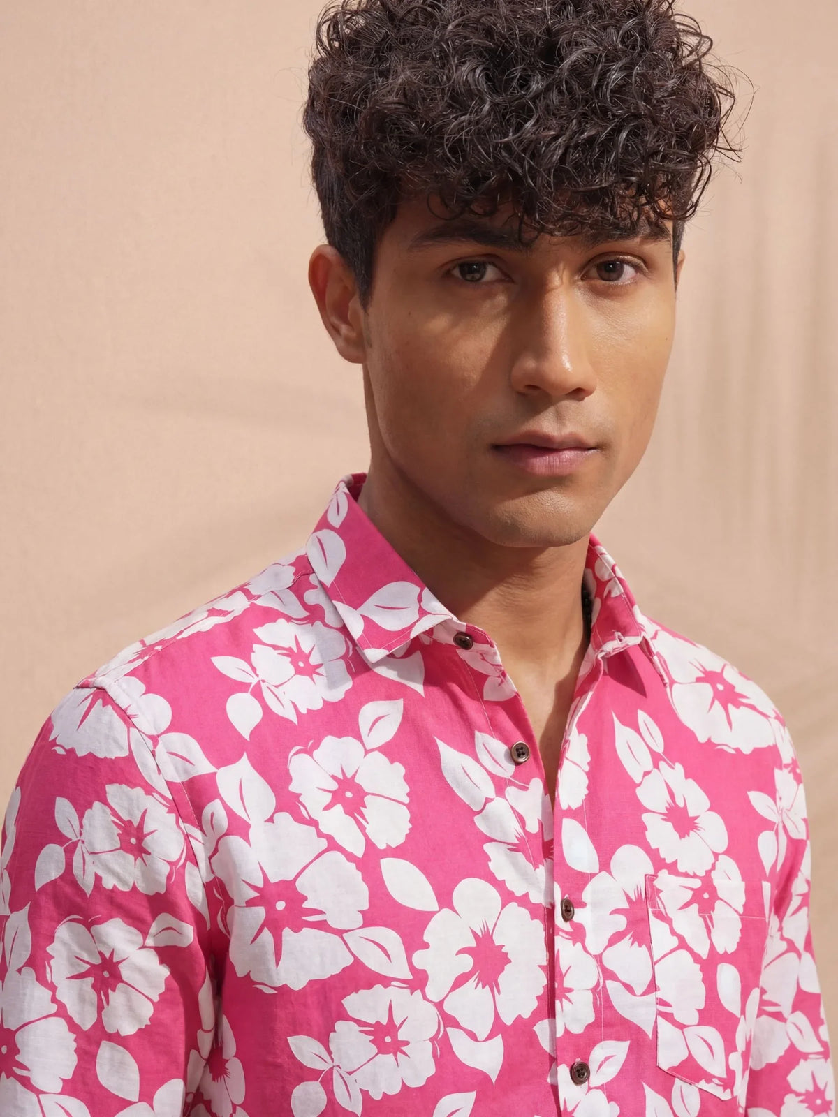 Hibiscus Heat Full Sleeve Printed Shirt