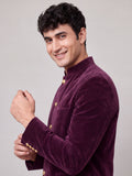 Elegant Velvet Jodhpuri for Modern - Purple