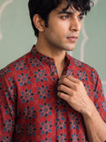 Traditional Charm – Printed Cotton Short Kurta