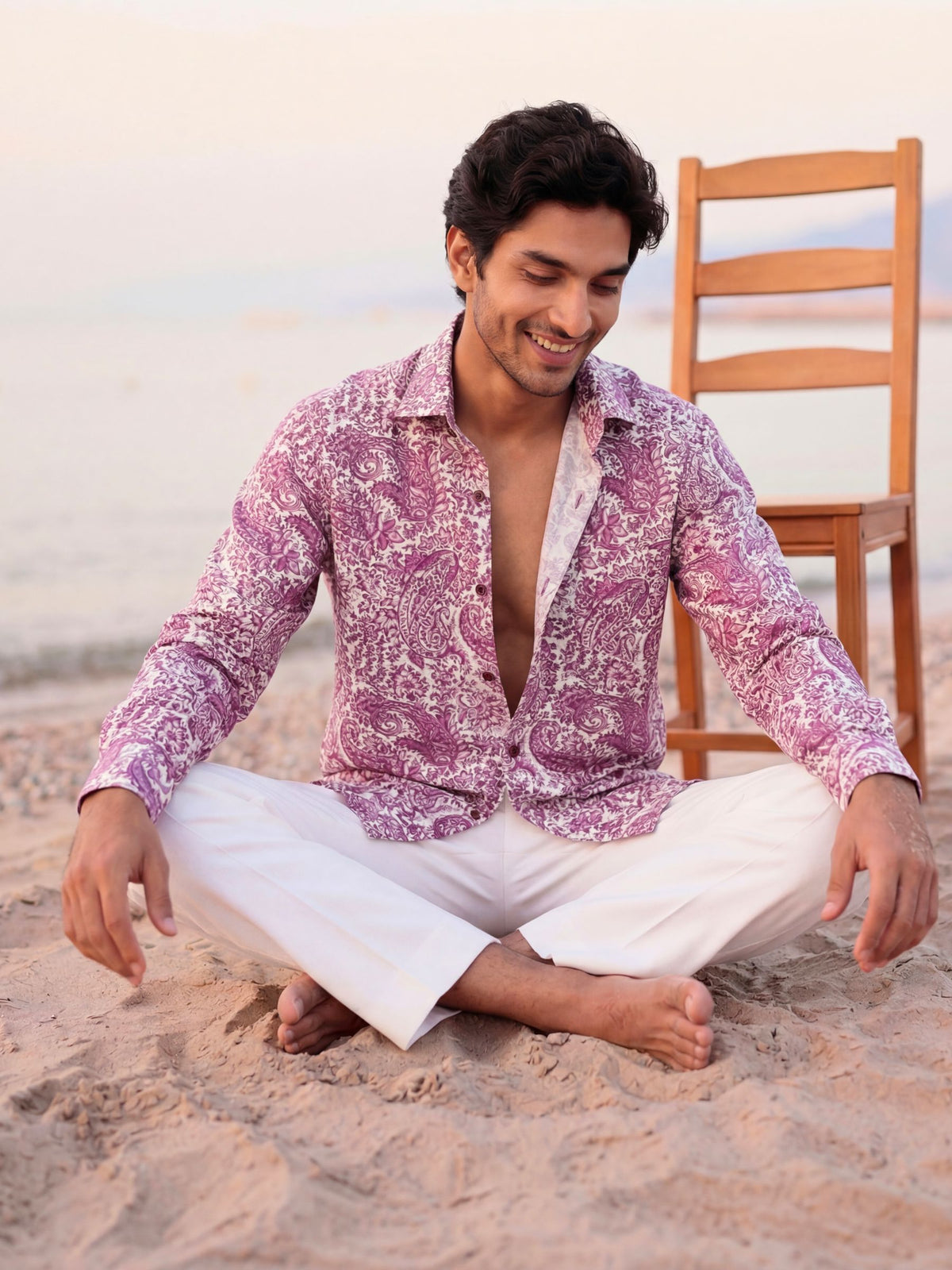 Royal Elegance – Printed Full Sleeve Cotton Shirt