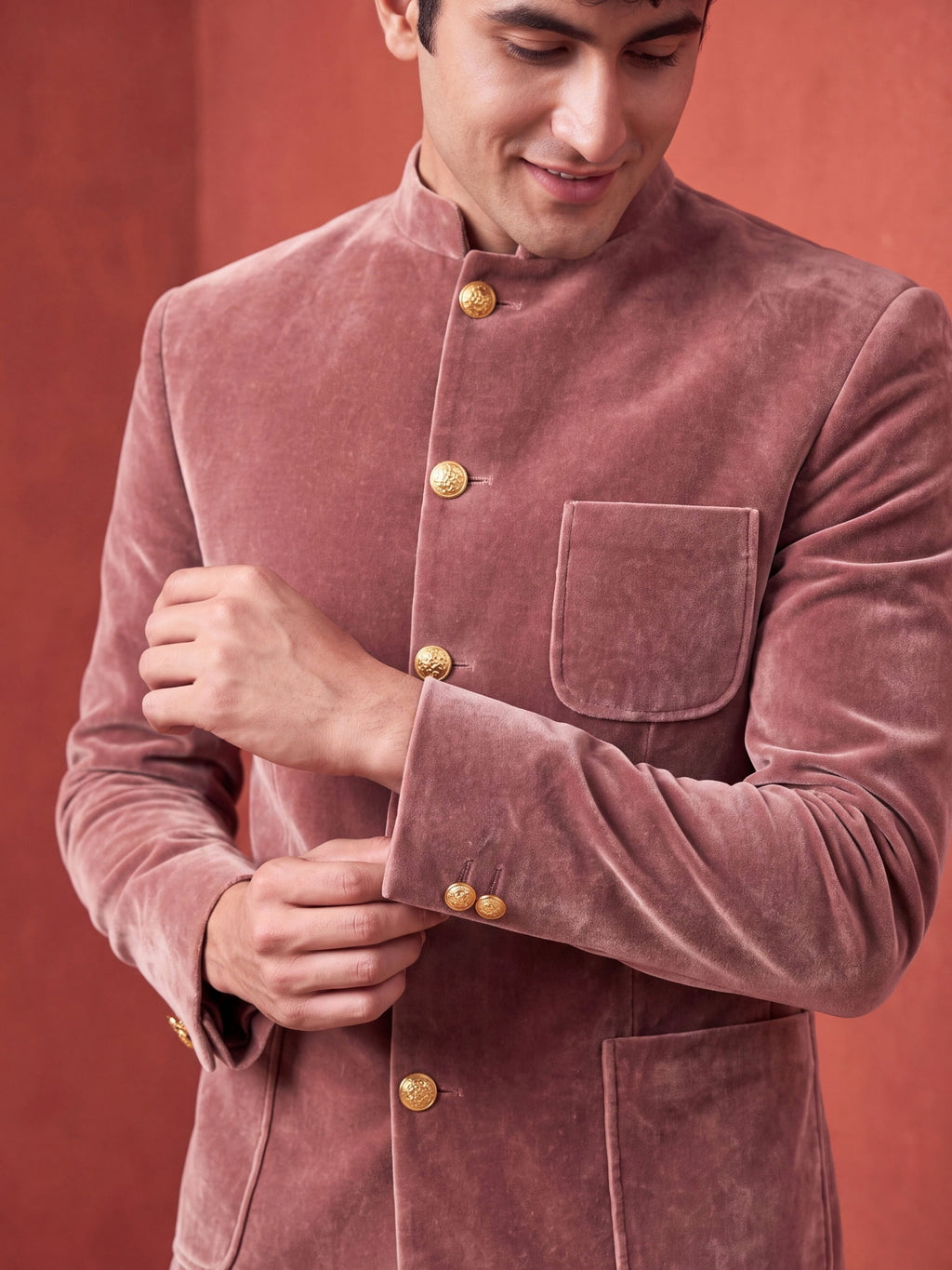 The Ultimate Royal Velvet Jodhpuri – Rosewood
