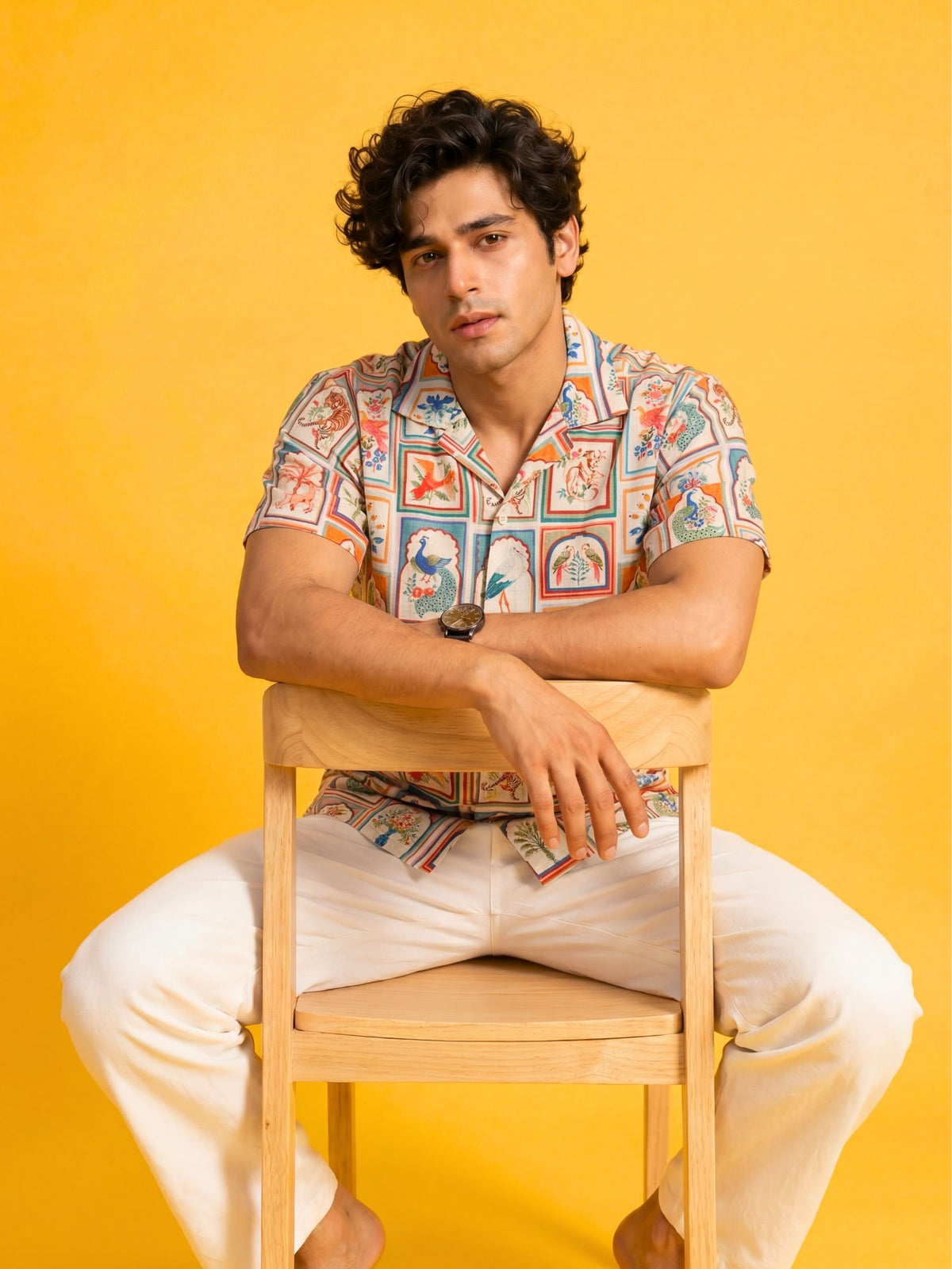 Charm Drip — Digital Printed Cotton Cambric Shirt for Men | Jaipuri Crown
