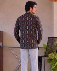Eternal Elegance – Printed Cotton Short Kurta