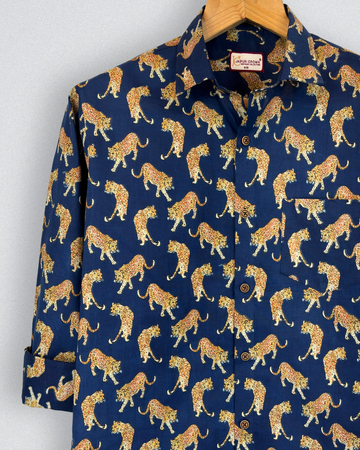 Leopard Roar – Printed Cotton Full Sleeve