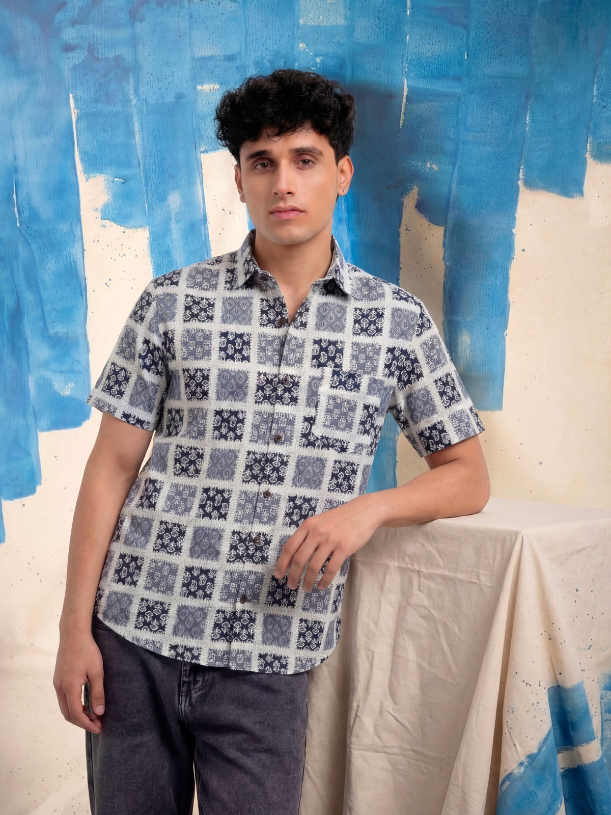 Mystic Patterns – Printed Cotton Half Sleeve