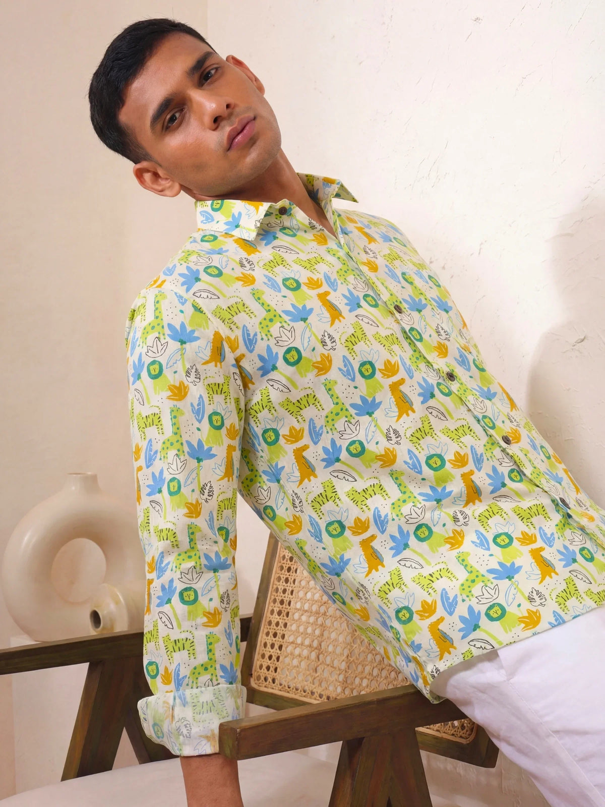 Animal Kingdom – Printed Cotton Full Sleeve