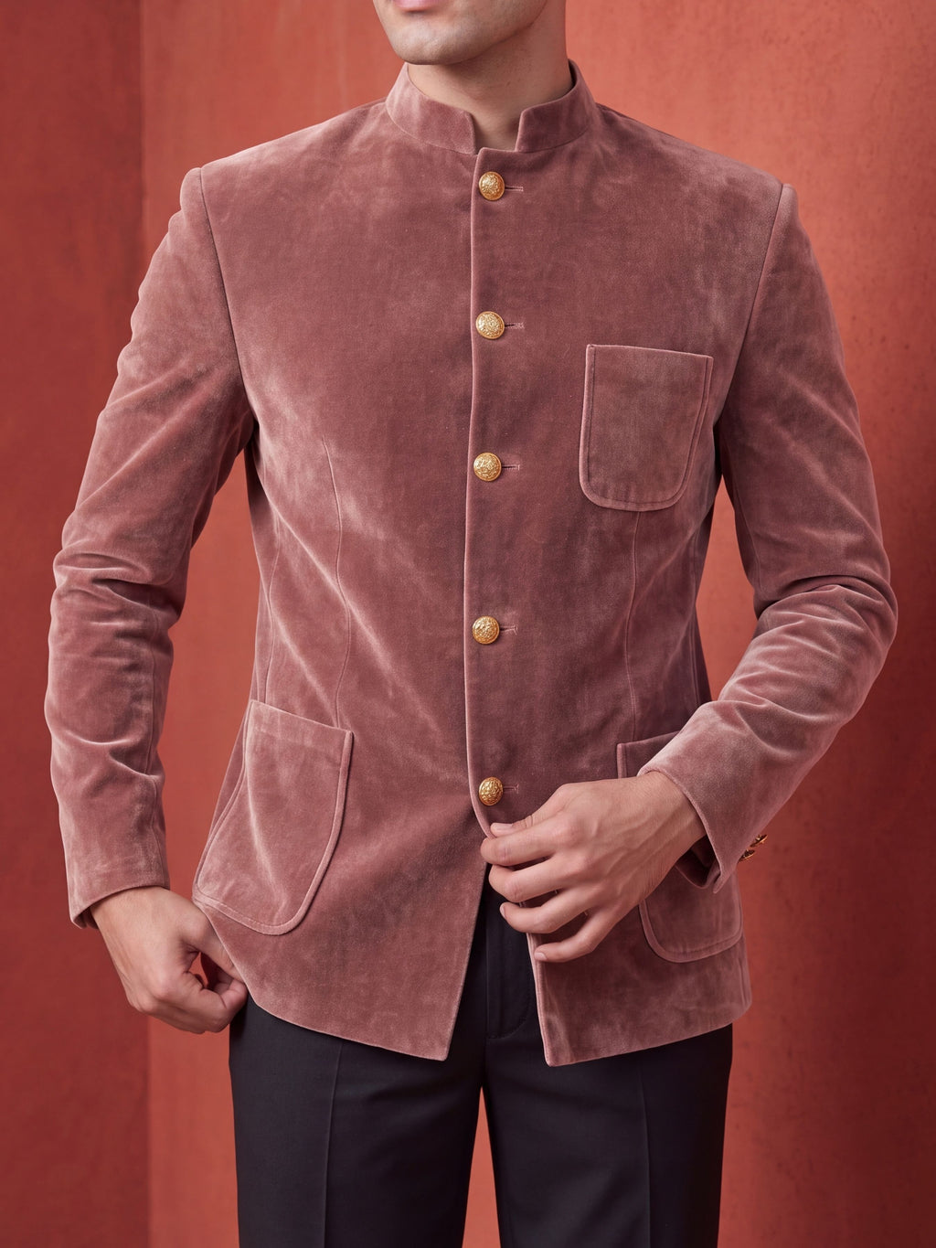 The Ultimate Royal Velvet Jodhpuri – Rosewood