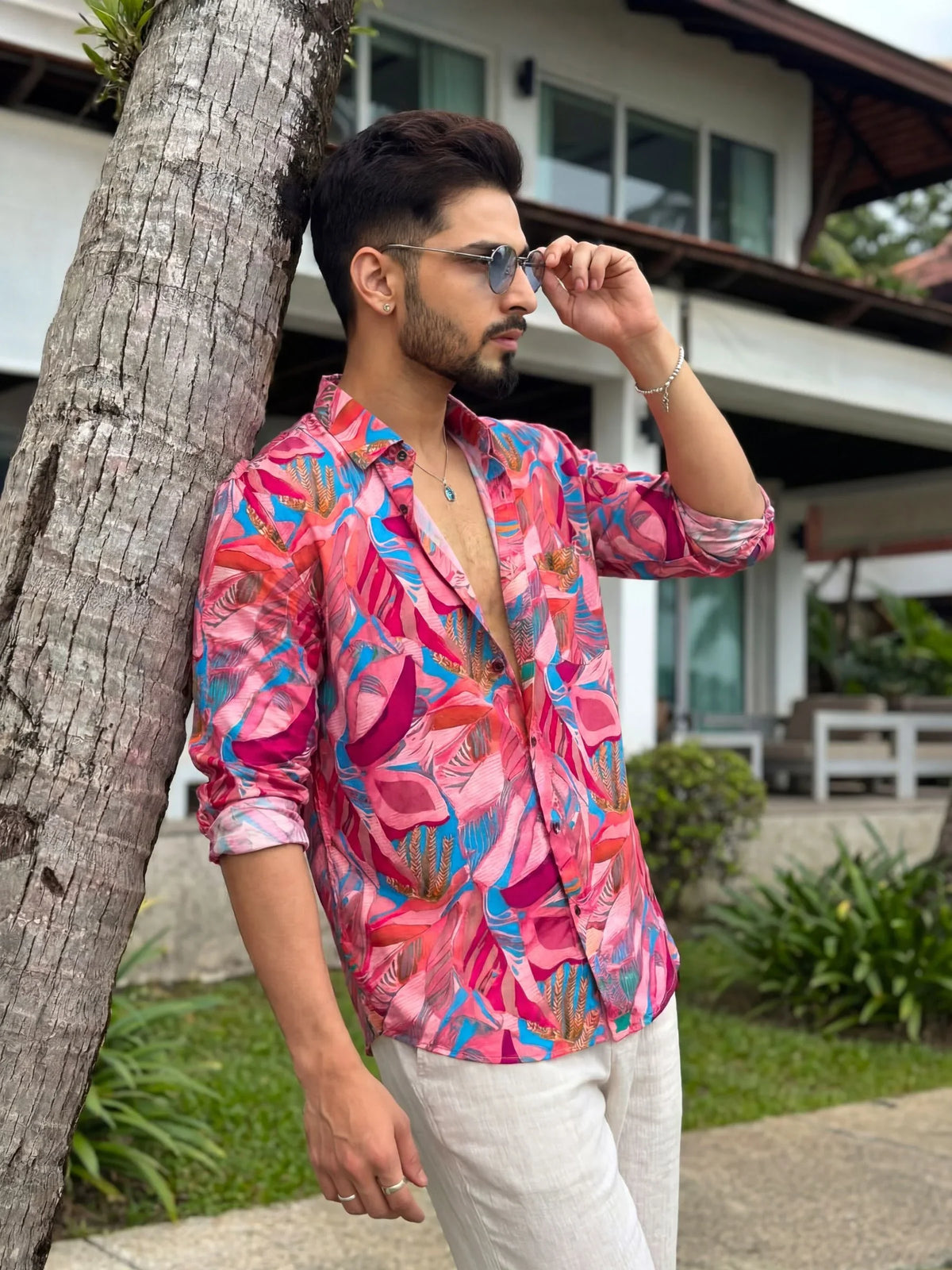 Sunset Mirage – Full Sleeve Printed Shirt