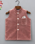 Stylish Kid's Nehru Jacket in Velvet