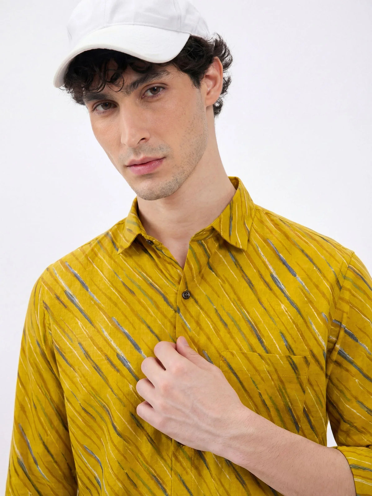 Sunny Stripes – Printed Cotton Full Sleeve