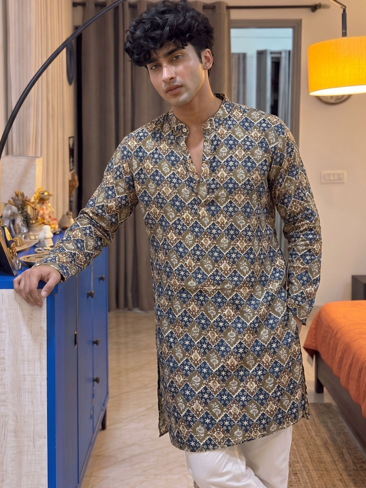Stylish Printed Long Kurta for Modern Elegance