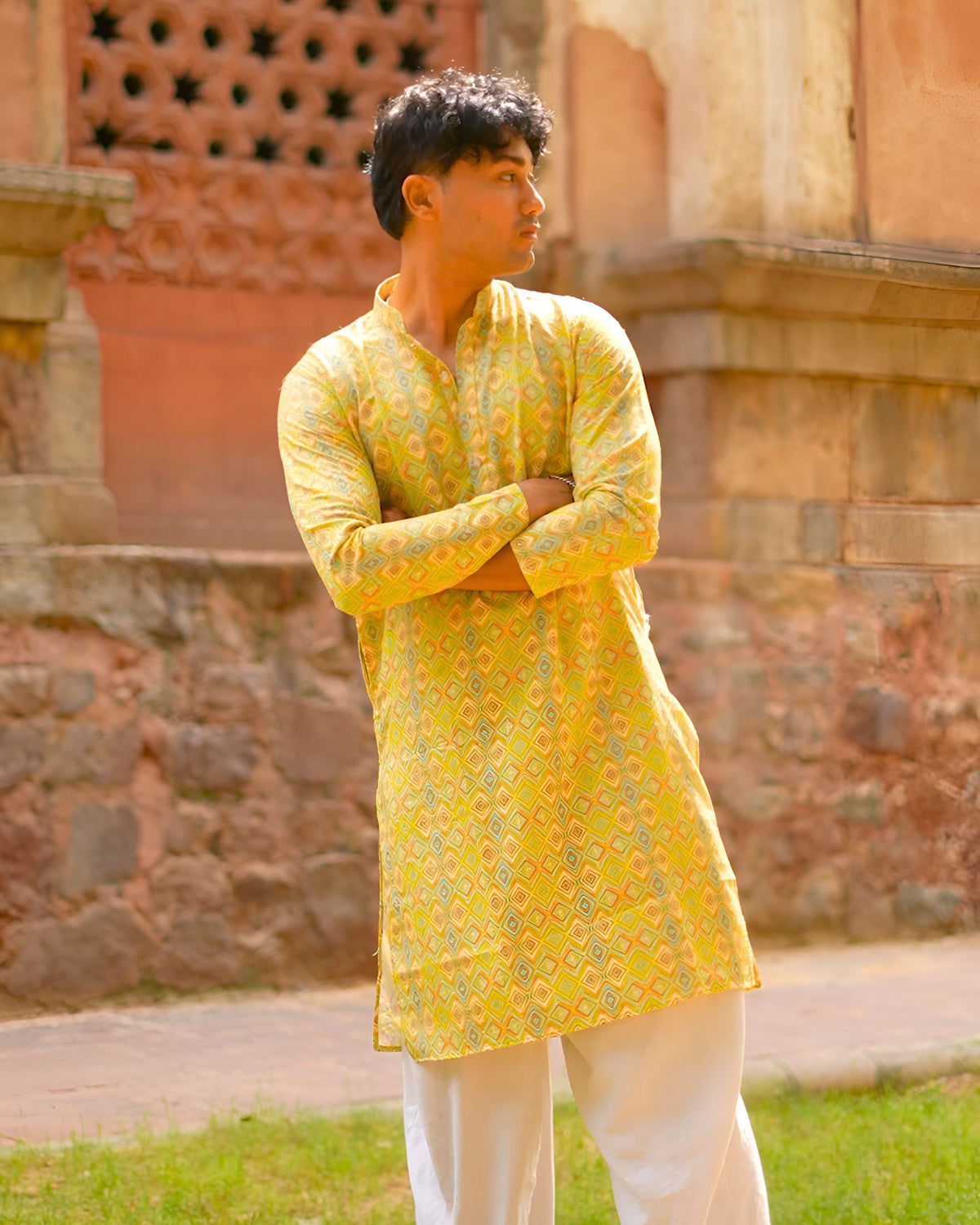 Phulkari Printed Kurta