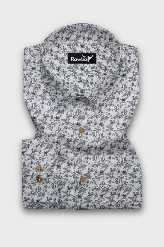 Grey Floral