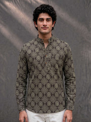Elegant Plus Size Printed Cotton Short Kurta