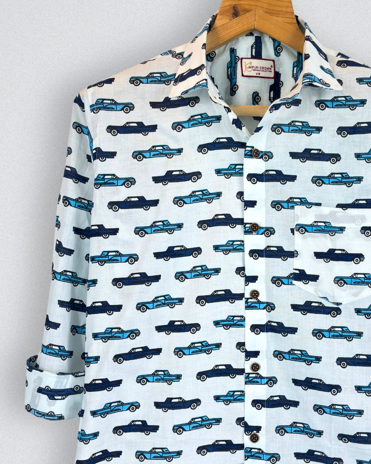 Vintage Vroom – Printed Cotton Full Sleeve