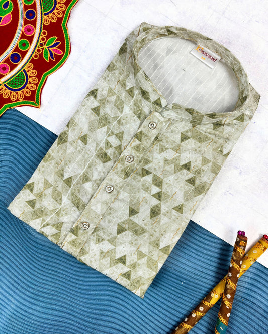 Stunning Golden Work Kurta