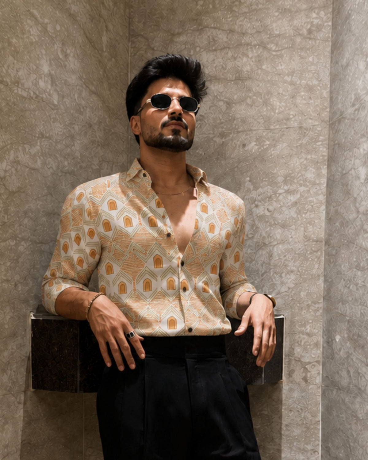 Vibrant Fusion – Printed Cotton Full Sleeve Shirt